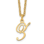 Sterling Silver Gold-plated Initial Necklace view
