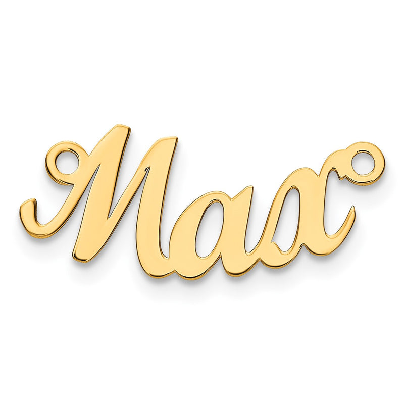 Sterling silver name pendants & charm, alternate view