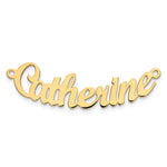 Sterling Silver/Gold-plated Curved Name Plate view 14