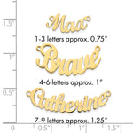 Sterling Silver/Gold-plated Curved Name Plate view 15