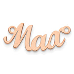 Sterling Silver/Gold-plated Curved Name Plate view 17