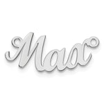 Sterling Silver/Gold-plated Curved Name Plate view 7