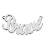 Sterling Silver/Gold-plated Curved Name Plate view 8