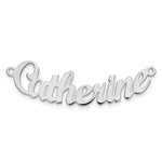 Sterling Silver/Gold-plated Curved Name Plate view 9