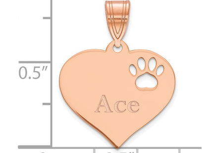 14k Rose Gold Pendants Style XNA766R - Classique Jewelry Inc.