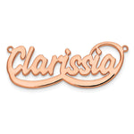 Sterling Silver/Gold-plated Swoop Name Plate view