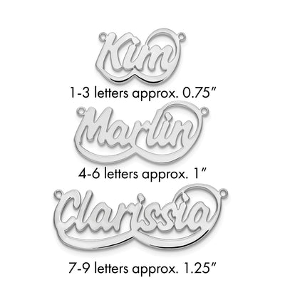 Sterling Silver/Gold-plated Swoop Name Plate