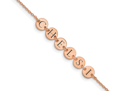 14k Rose Gold Bracelets Style XNA785R - Classique Jewelry Inc.