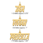 Sterling Silver/Gold-plated Top Bar Name Plate view 11