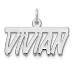 Sterling Silver/Gold-plated Top Bar Name Plate view 3