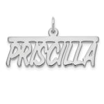 Sterling Silver/Gold-plated Top Bar Name Plate view 4