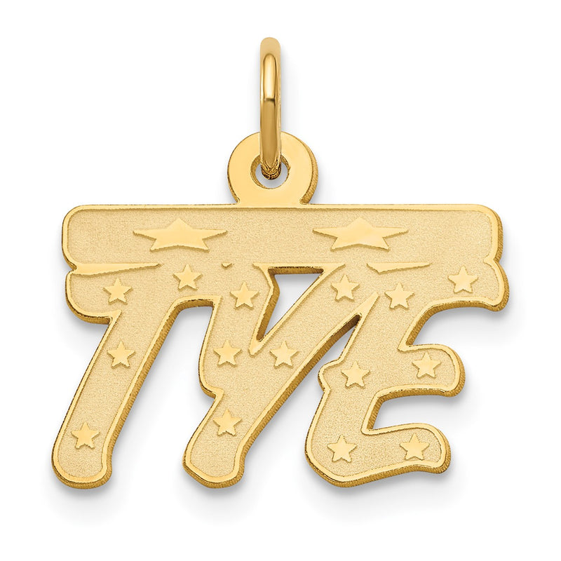 Sterling Silver/Gold-plated Satin Stars Name Plate