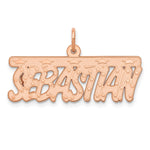 Sterling Silver/Gold-plated Satin Stars Name Plate view 14