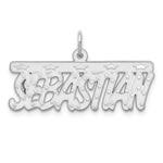 Sterling Silver/Gold-plated Satin Stars Name Plate view 9