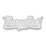 Etched Heart Custom Name Plate Necklace view