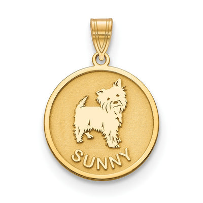 14K yellow gold pendant