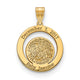 14K Yellow Gold Date and Fingerprint Pendant