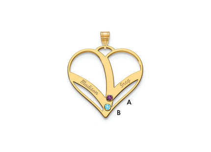 10k Yellow Gold Pendants Style 10XNA865/2Y - Classique Jewelry Inc.