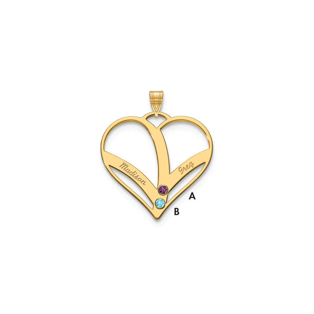 10k Yellow Gold Pendants Style 10XNA865/2Y - Classique Jewelry Inc.