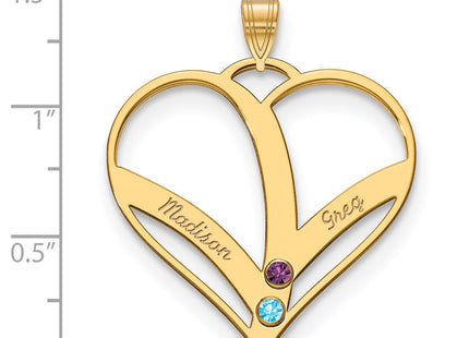 10k Yellow Gold Pendants Style 10XNA865/2Y - Classique Jewelry Inc.
