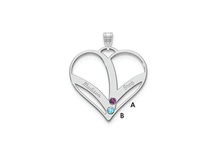 10k White Gold Pendants Style 10XNA865/2W - Classique Jewelry Inc.