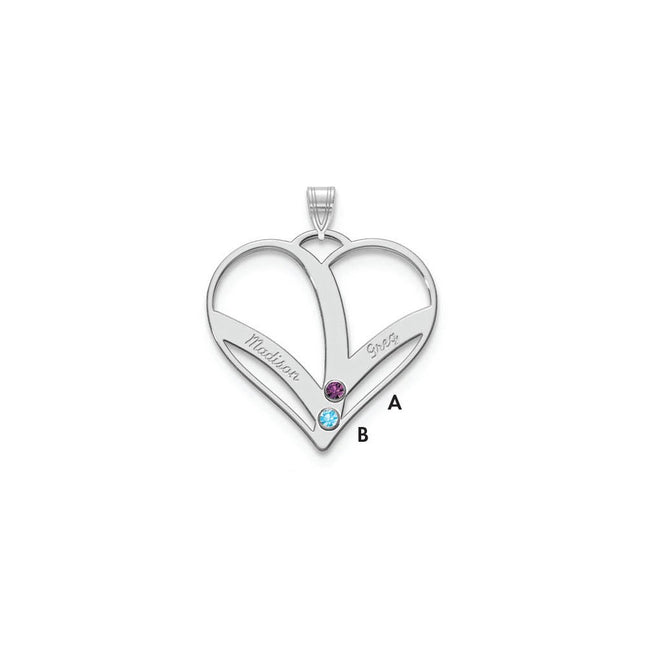 14k White Gold Pendants Style XNA865 - Classique Jewelry Inc.
