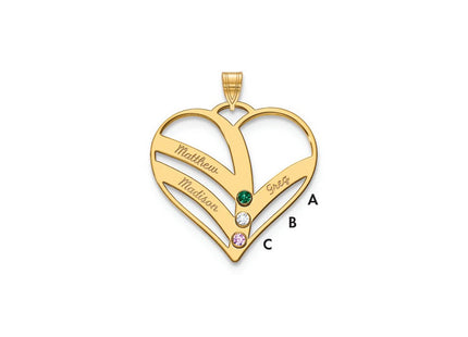 10k Yellow Gold Pendants Style 10XNA865/3Y - Classique Jewelry Inc.