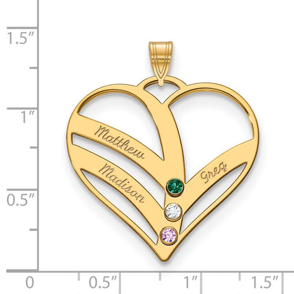 10k Yellow Gold Pendants Style 10XNA865/3Y - Classique Jewelry Inc.