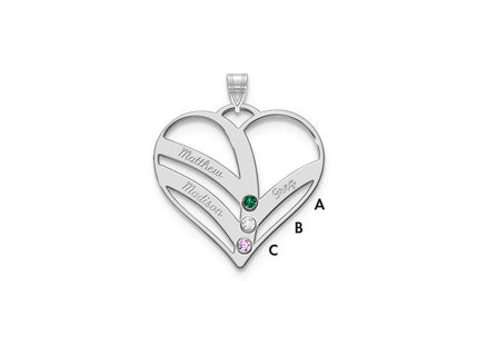 10k White Gold Pendants Style 10XNA865/3W - Classique Jewelry Inc.