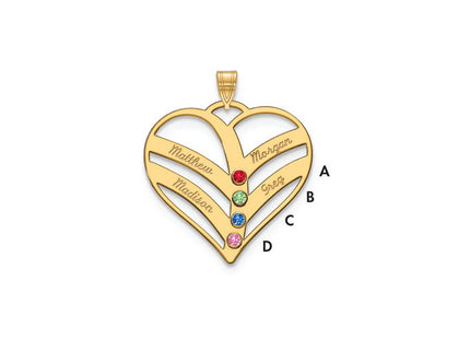 10k Yellow Gold Pendants Style 10XNA865/4Y - Classique Jewelry Inc.