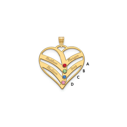 10k Yellow Gold Pendants Style 10XNA865/4Y - Classique Jewelry Inc.