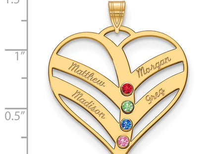 10k Yellow Gold Pendants Style 10XNA865/4Y - Classique Jewelry Inc.