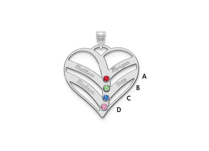 10k White Gold Pendants Style 10XNA865/4W - Classique Jewelry Inc.