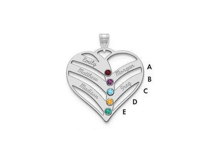 10k White Gold Pendants Style 10XNA865/5W - Classique Jewelry Inc.