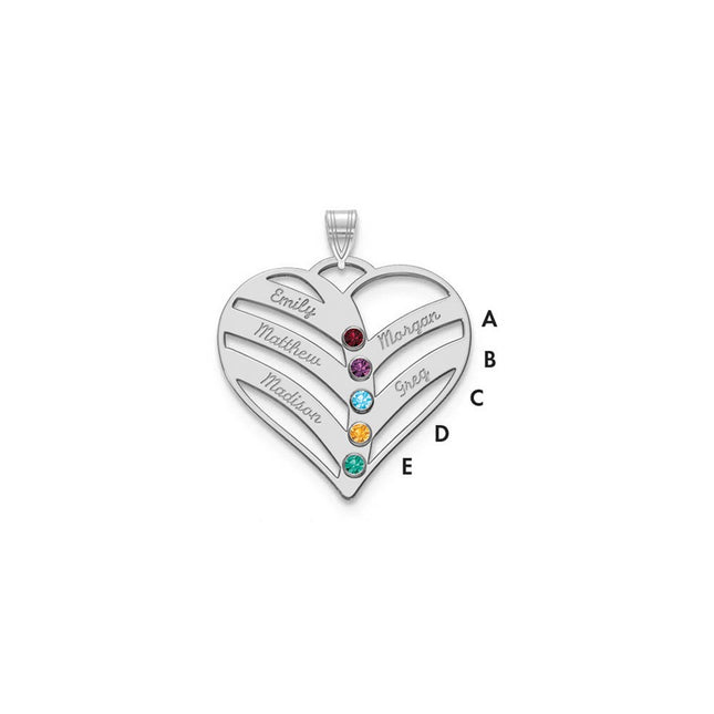 10k White Gold Pendants Style 10XNA865/5W - Classique Jewelry Inc.