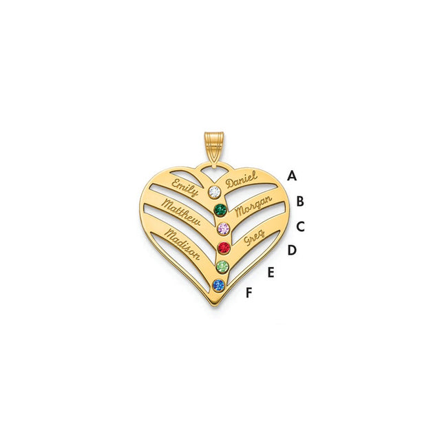 10k Yellow Gold Pendants Style 10XNA865/6Y - Classique Jewelry Inc.