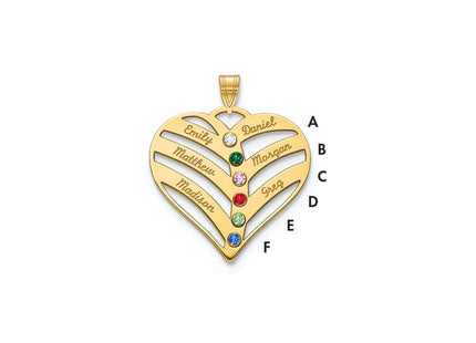 14k Yellow Gold Pendants Style XNA865 - Classique Jewelry Inc.