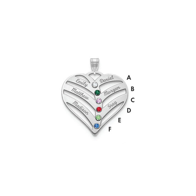 10k White Gold Pendants Style 10XNA865/6W - Classique Jewelry Inc.