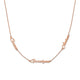 14K Rose Gold Brushed 3 Name Necklace