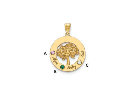 10k Yellow Gold Pendants Style 10XNA882/3Y - Classique Jewelry Inc.