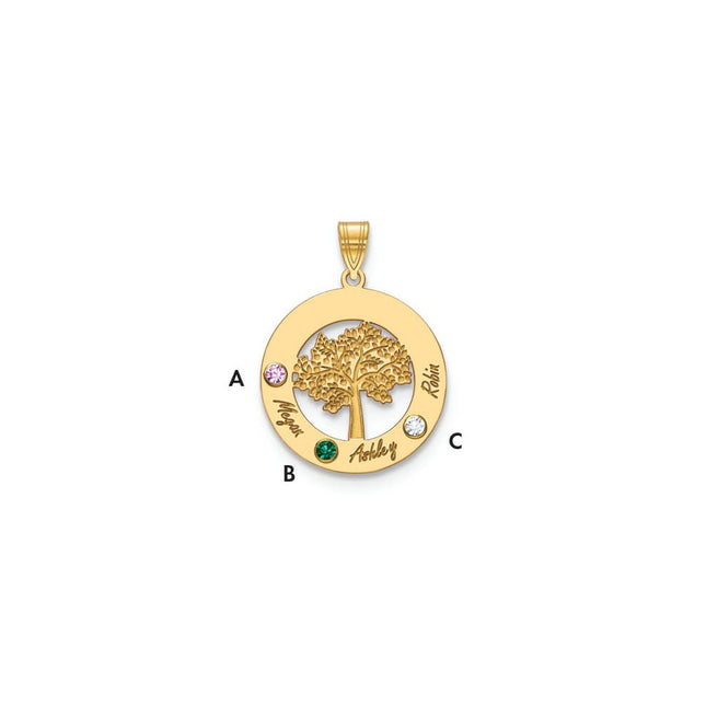 10k Yellow Gold Pendants Style 10XNA882/3Y - Classique Jewelry Inc.