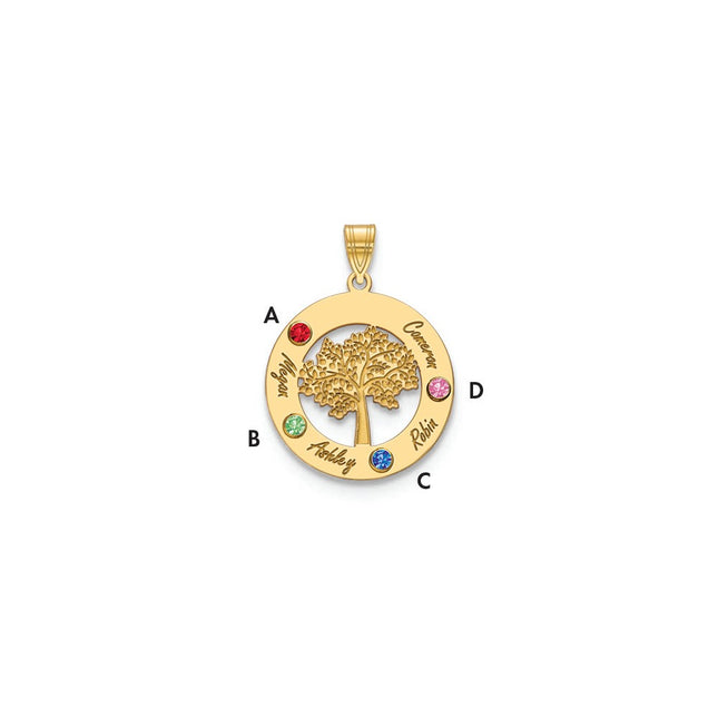 14k Yellow Gold Pendants Style XNA882 - Classique Jewelry Inc.