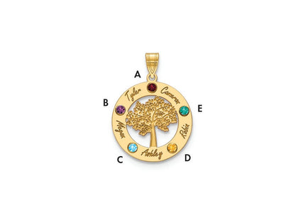 10k Yellow Gold Pendants Style 10XNA882/5Y - Classique Jewelry Inc.