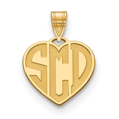 Sterling silver monogram necklace