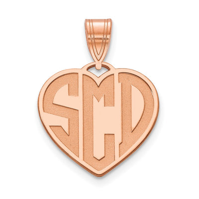 Sterling silver monogram necklace