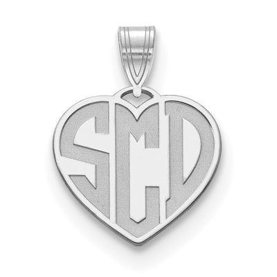 Sterling silver monogram necklace