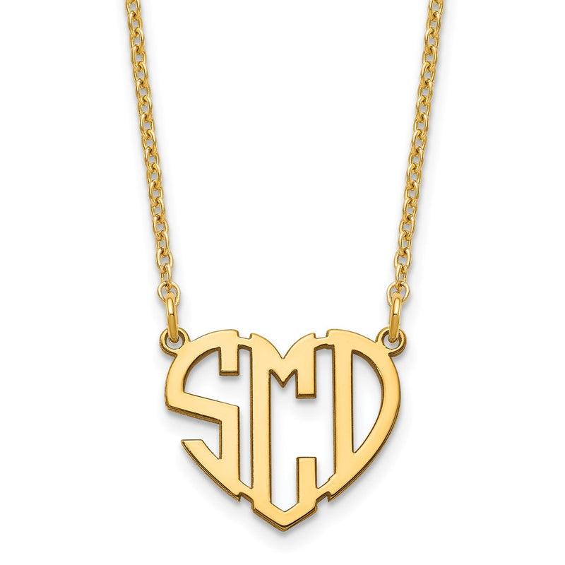 Sterling silver monogram necklace