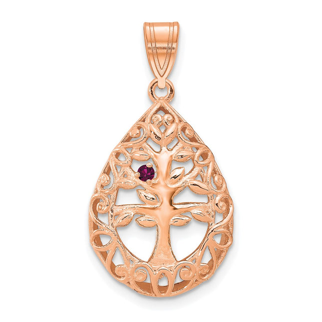 14k Rose Gold Pendants Style XNA908 - Classique Jewelry Inc.