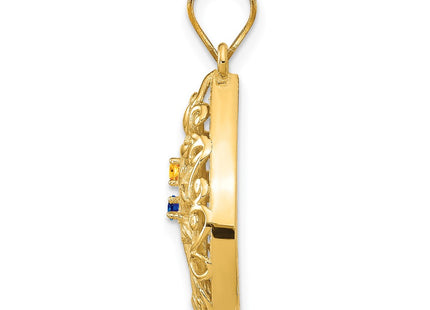 10k Yellow Gold Pendants Style 10XNA908/2Y - Classique Jewelry Inc.