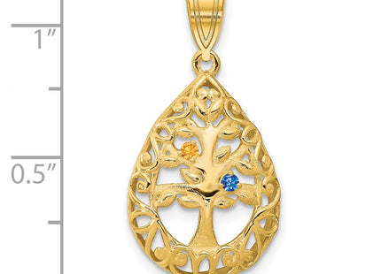 10k Yellow Gold Pendants Style 10XNA908/2Y - Classique Jewelry Inc.